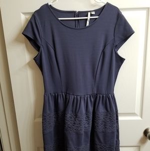 Lauren Conrad navy blue dress Sz 16